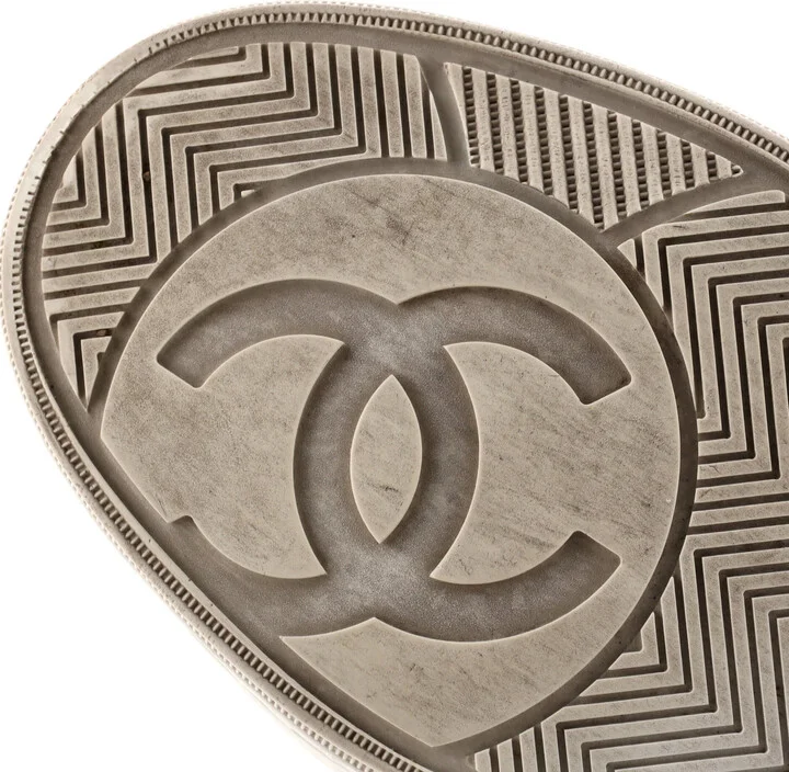 CHANEL Women's CC Logo Low-Top Sneakers Leather - Image 6