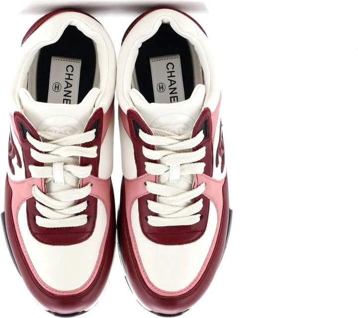 CHANEL Women's CC Low-Top Sneakers Leather - Image 2