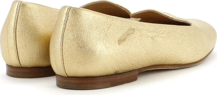 CHANEL Women's CC Mocassin Loafers Leather with Metal - Image 3