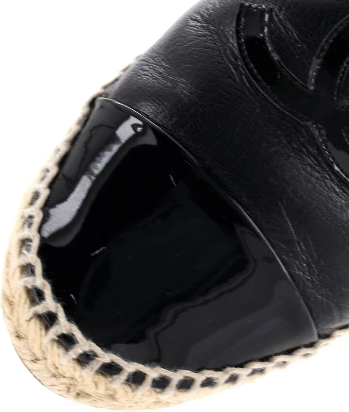 CHANEL Women's CC Mule Espadrilles Leather - Image 5