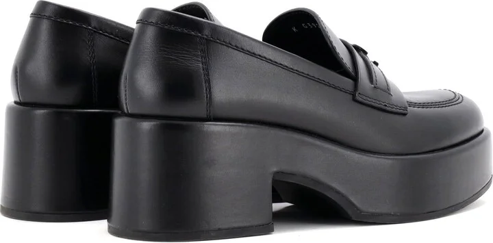 CHANEL Women's CC Platform Loafers Leather - Image 3