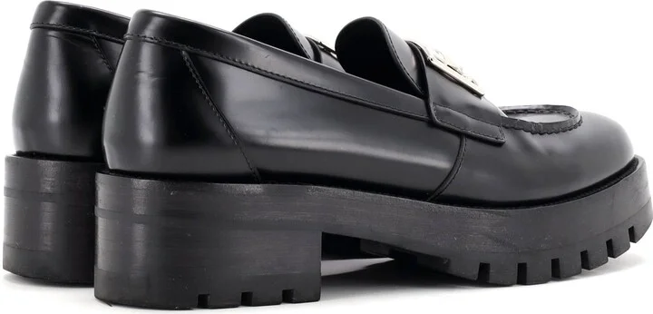 CHANEL Women's CC Platform Loafers Leather - Image 3