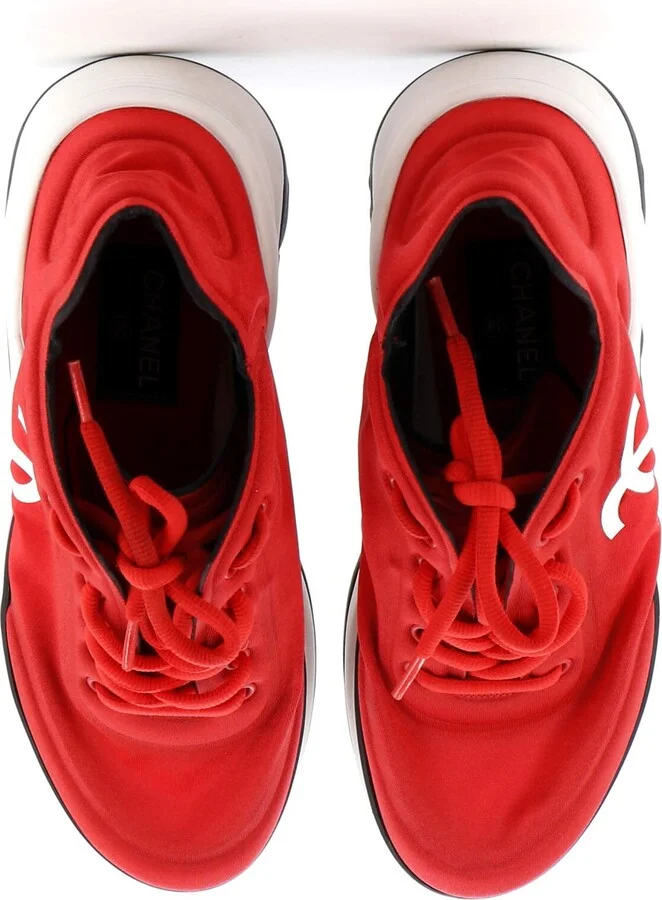 CHANEL Women's CC Sneakers Neoprene - Image 2