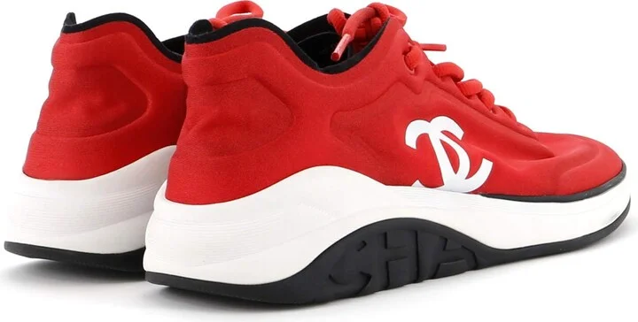 CHANEL Women's CC Sneakers Neoprene - Image 3