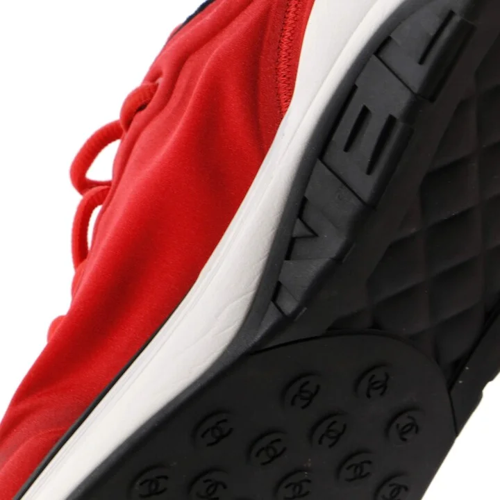 CHANEL Women's CC Sneakers Neoprene - Image 6