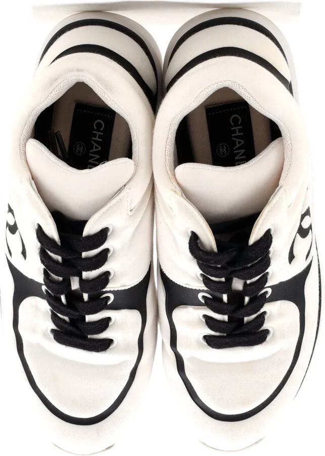 CHANEL Women's CC Sneakers Neoprene - Image 2