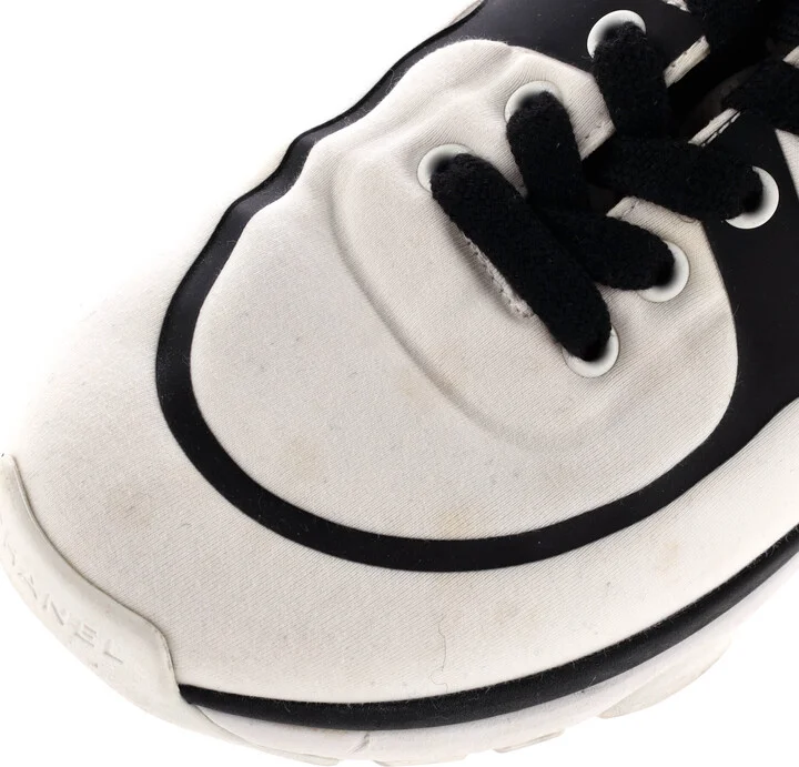 CHANEL Women's CC Sneakers Neoprene - Image 5