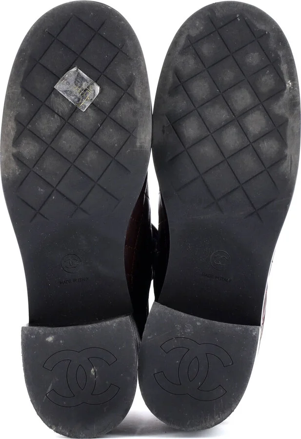 CHANEL Women's CC Turnlock Cap Toe Ankle Boots Quilted Leather - Image 4