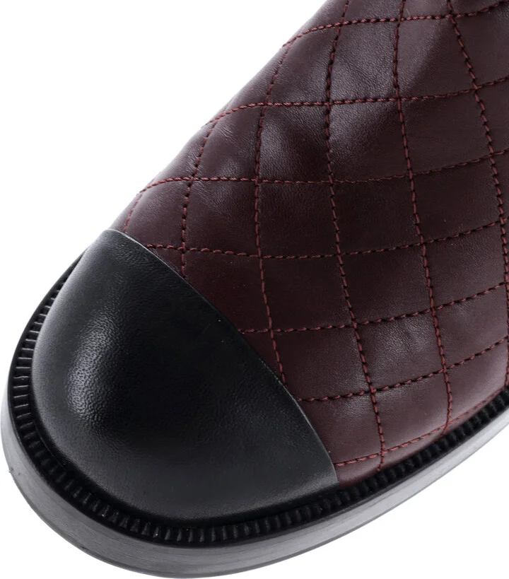 CHANEL Women's CC Turnlock Cap Toe Ankle Boots Quilted Leather - Image 5
