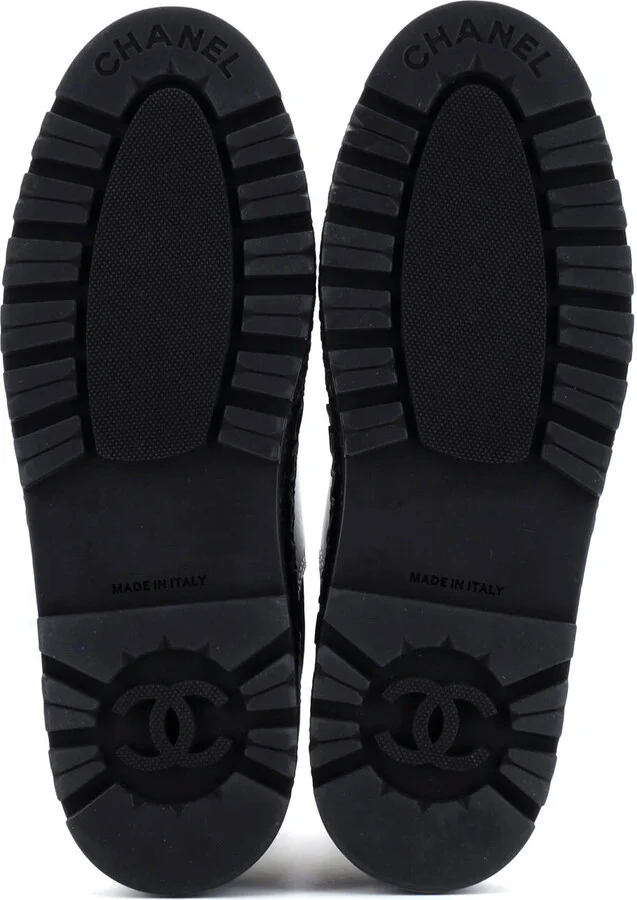 CHANEL Women's CC Turnlock Cap Toe Chelsea Boots Leather - Image 4