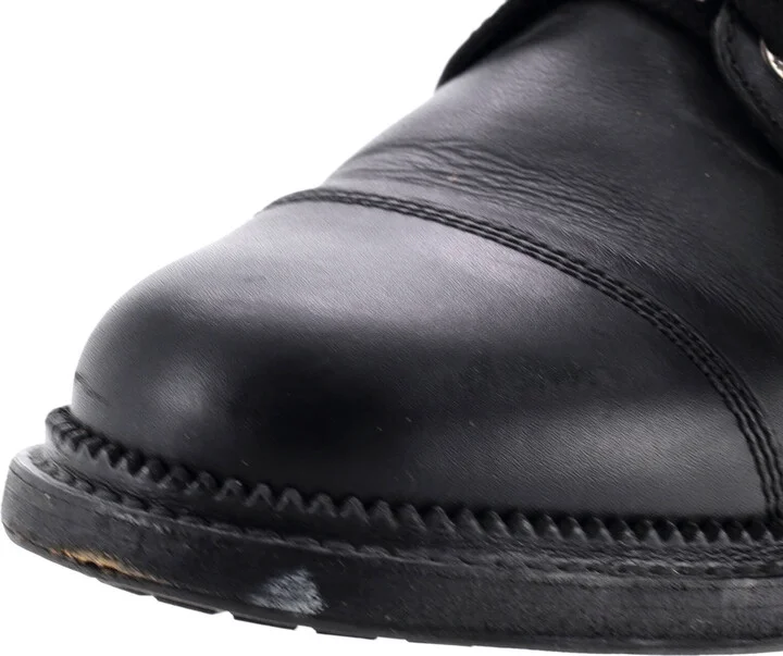 CHANEL Women's CC Zip Up Combat Boots Quilted Leather - Image 6