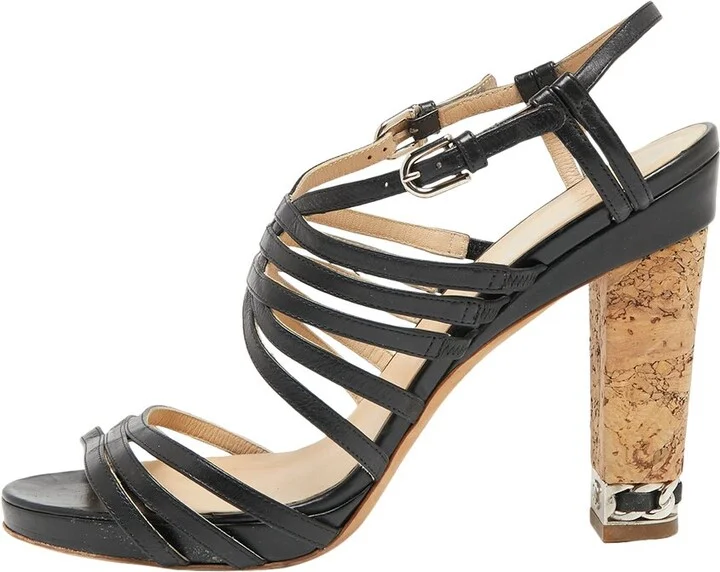 Chanel Women's Leather Sandal, Size 40.5 (Authentic Pre-Loved) - Image 2