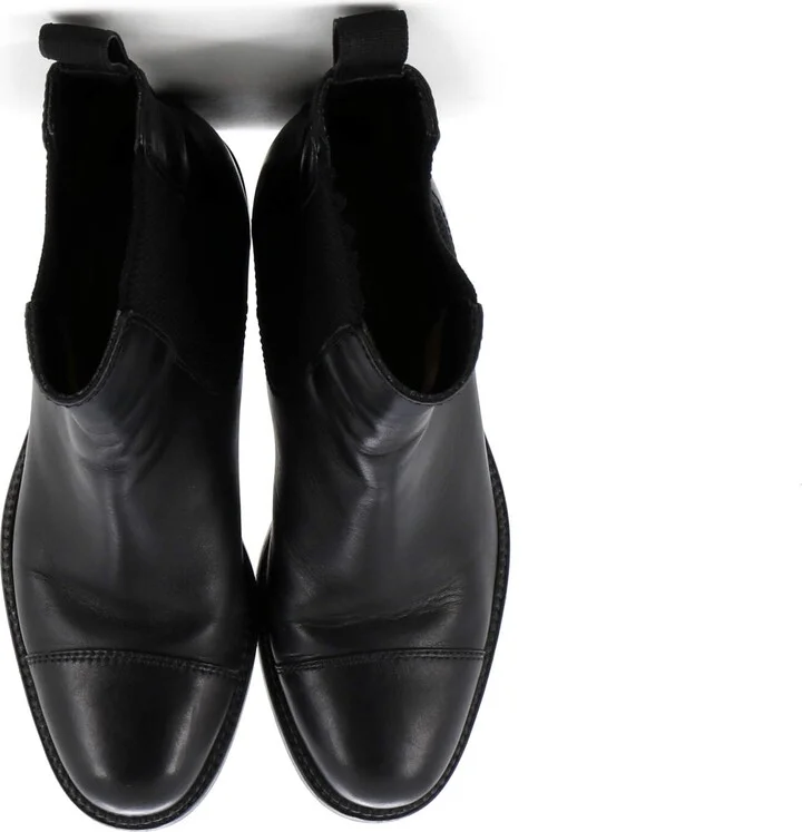 CHANEL Women's Logo Ankle Boots Leather - Image 2