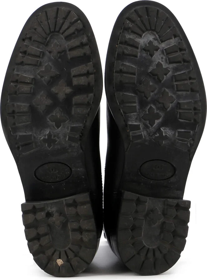 CHANEL Women's Logo Ankle Boots Leather - Image 4