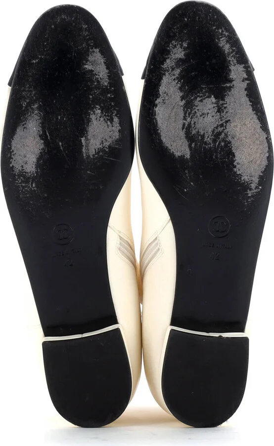 CHANEL Women's Logo Cap Toe Ankle Boots Leather with Grosgrain - Image 4