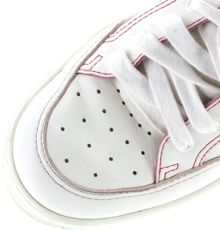 CHANEL Women's Logo Low-Top Sneakers Leather - Image 5