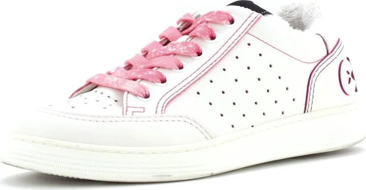 CHANEL Women's Logo Low-Top Sneakers Leather