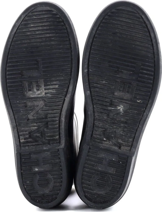 CHANEL Women's Logo Short Rain Boots Rubber - Image 4