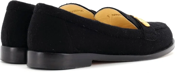 CHANEL Women's Medallion Loafers Tweed - Image 3