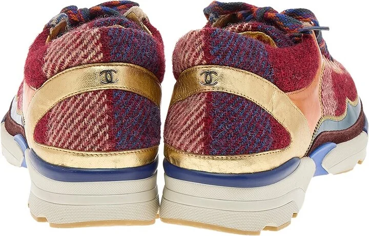 Chanel Women's Patent Leather & Tweed Sneaker, Size 38.5 (Authentic Pre-Loved) - Image 2