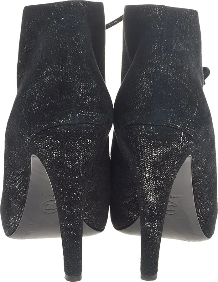 Chanel Women's Suede Boot, Size 38 (Authentic Pre-Loved) - Image 2