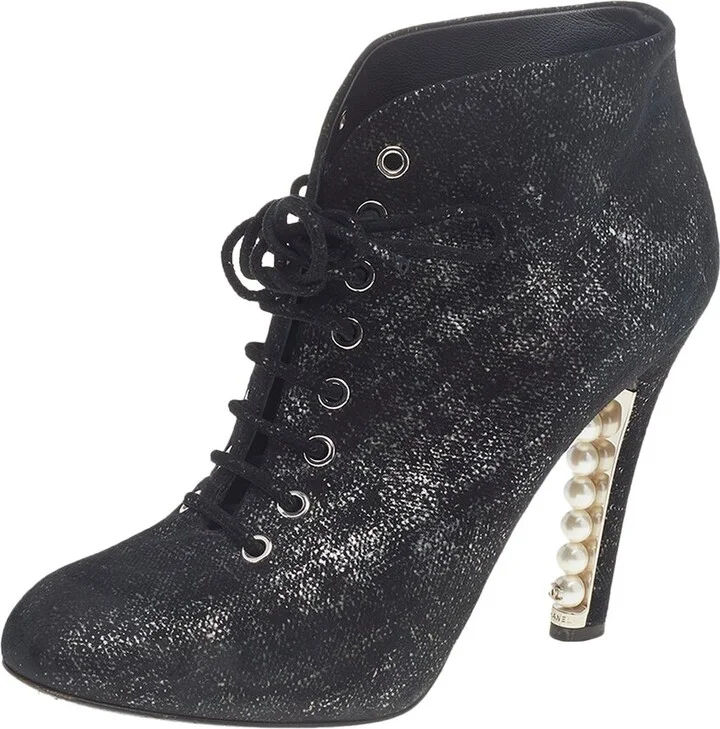 Chanel Women's Suede Boot, Size 38 (Authentic Pre-Loved)