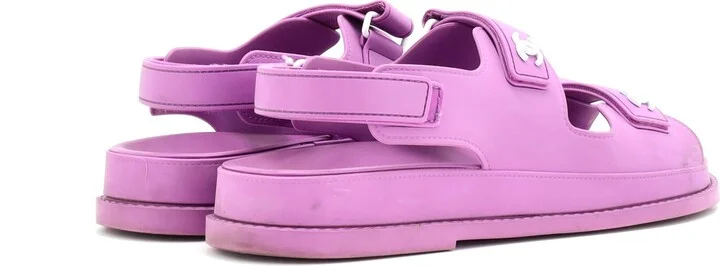 CHANEL Women's Velcro Dad Sandals Rubber - Image 3