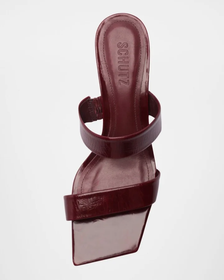 Chantal Patent Two-Band Slide Sandals - Image 3