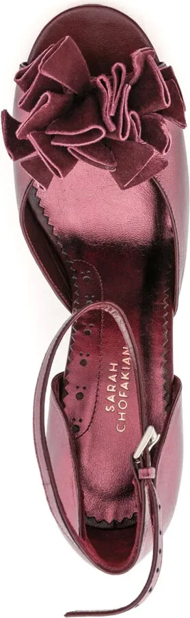 Chantilly 75mm metallic sandals - Image 4