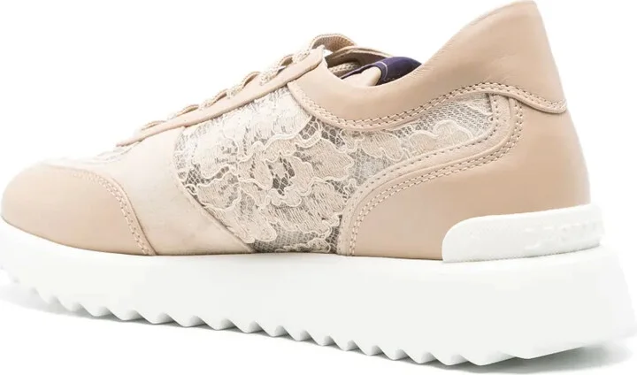 Chantilly-Lace Leather Sneakers - Image 3