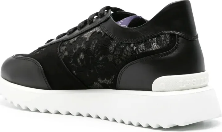 Chantilly-Lace Leather Sneakers - Image 3