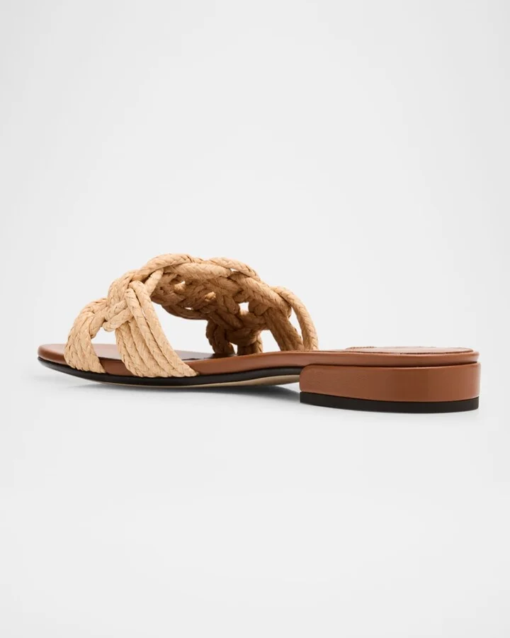 Chara 70 Crochet Raffia Sandals - Image 5