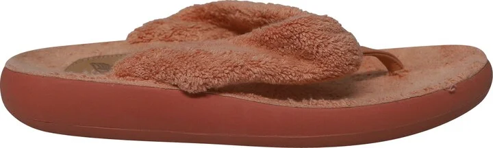 Charisma Terry Flip-Flops in Pink Leather