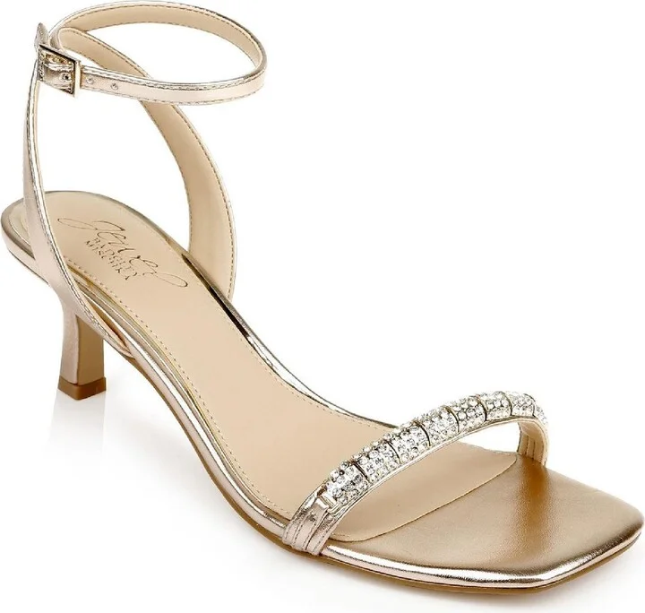 CHARISMA Womens Rhinestone Metallic Heels