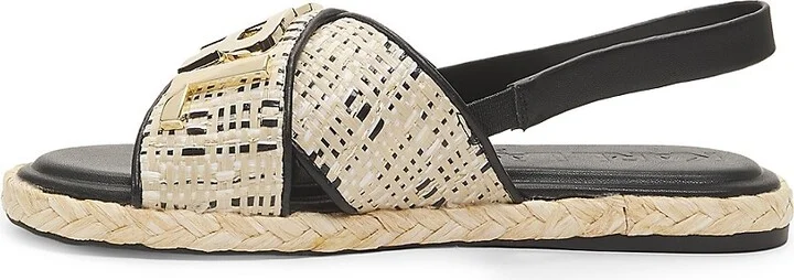 Charla Logo Slingback Flat Sandals - Image 4