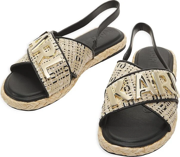 Charla Logo Slingback Flat Sandals - Image 6