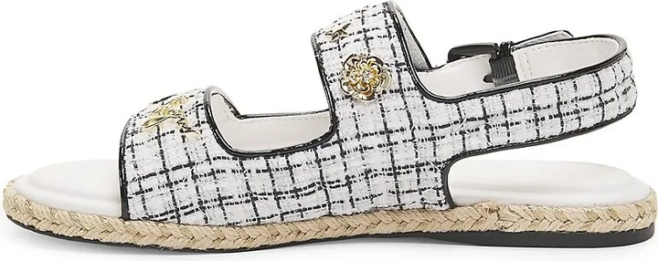 Charlay Logo Tweed Sandals - Image 4