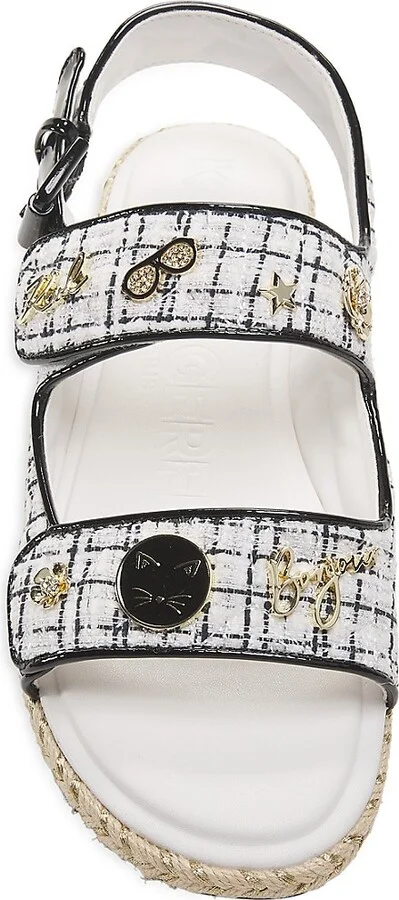 Charlay Logo Tweed Sandals - Image 5