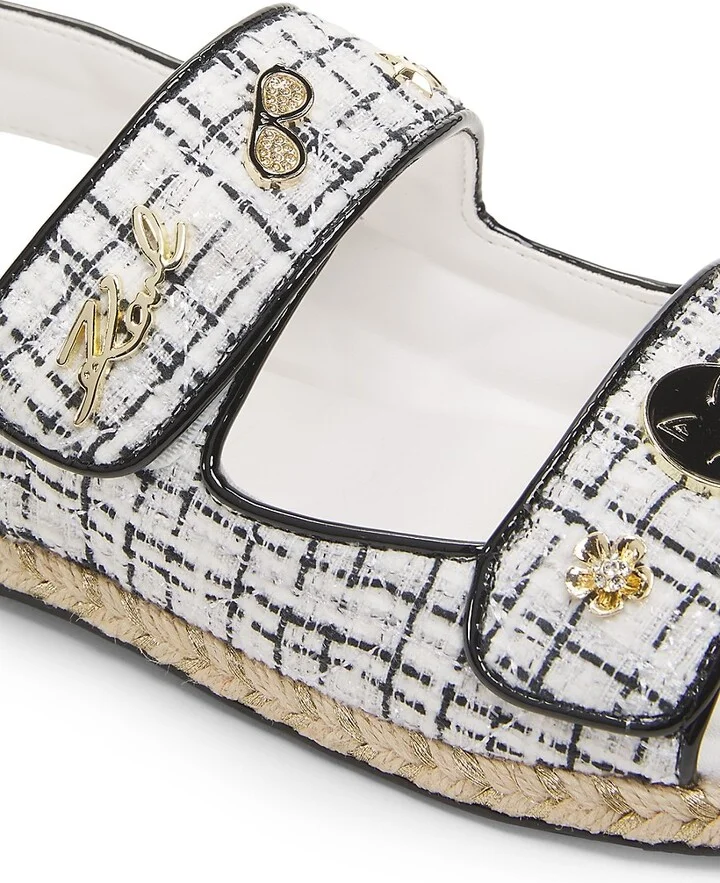 Charlay Logo Tweed Sandals - Image 6