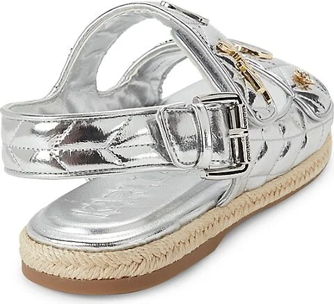 Charlay Metallic Open Toe Sandals - Image 3