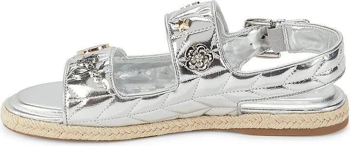 Charlay Metallic Open Toe Sandals - Image 4