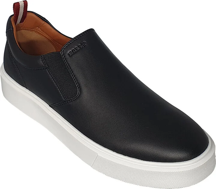 Charles 6240396 Men's Black Lamb Leather Sneakers