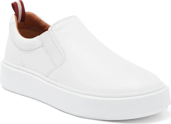 Charles 6240397 Men's White Lamb Leather Sneakers