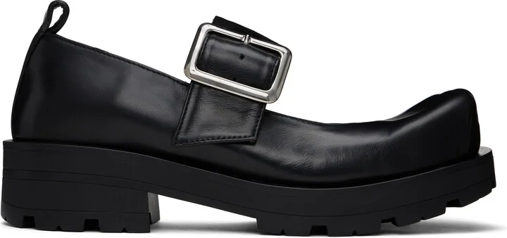 Charles Jeffrey LOVERBOY Black Mary Jane Moggies Loafers