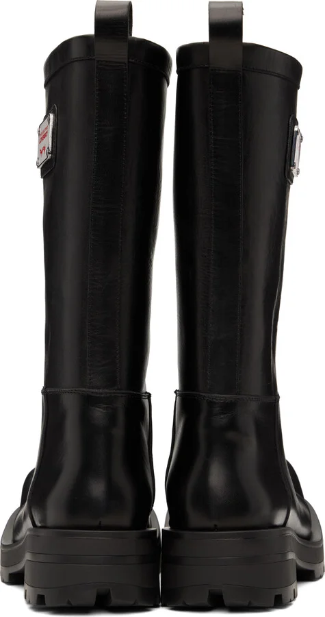 Charles Jeffrey LOVERBOY Black Sheathed Moggies Boots - Image 2