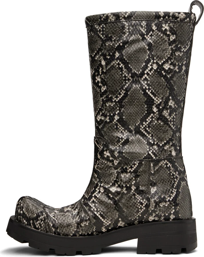 Charles Jeffrey LOVERBOY Gray Sheathed Moggies Boots - Image 3