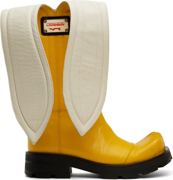 Charles Jeffrey LOVERBOY Yellow Banana Moggies Boots