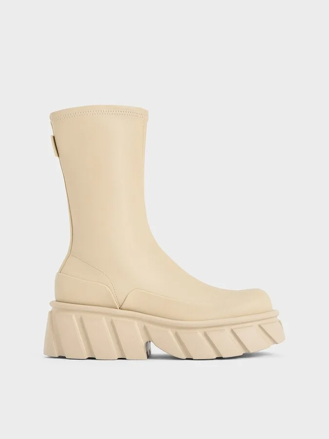 Charles & Keith - Aberdeen Side-Zip Platform Boots