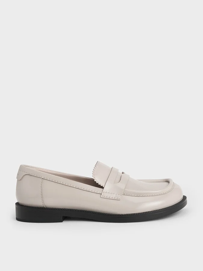 Charles & Keith - Asymmetric Penny Loafers