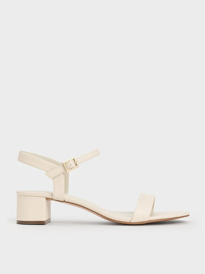 Charles & Keith - Block Heel Ankle-Strap Sandals